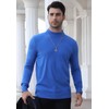 MLANM Men's Mock Turtleneck Long Sleeve Sweater Basic Lightweight Knitted