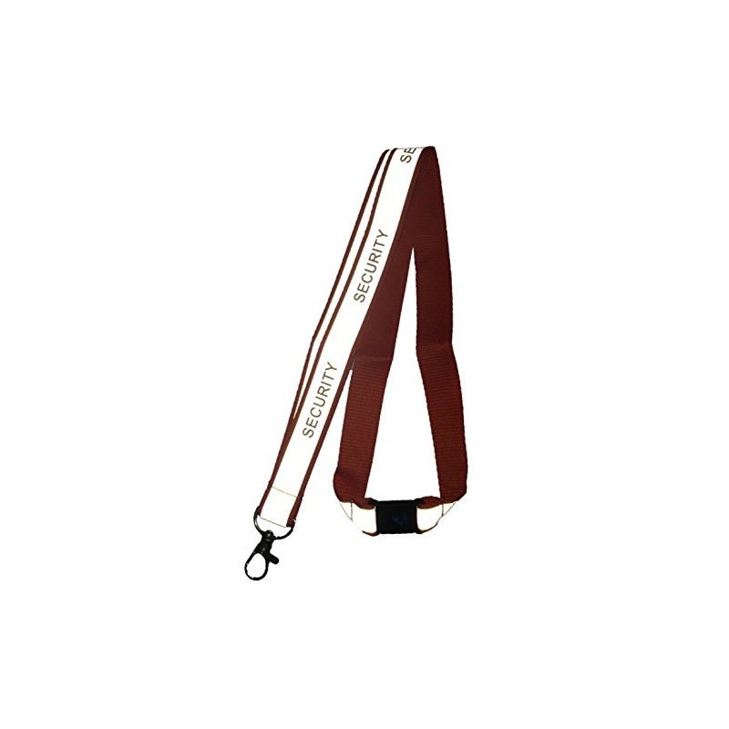 Reflective Security Lanyard with Safety Breakaway (Orange)