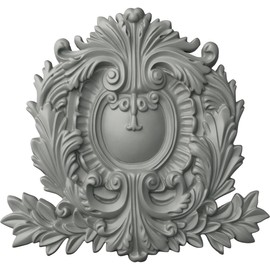 Ekena Millwork 11 3/8"W x 10 5/8"H x 1"P Modena Center Onlay