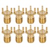 100Pcs RF Coaxial Cable Adapter Female Coax Line Connector Base