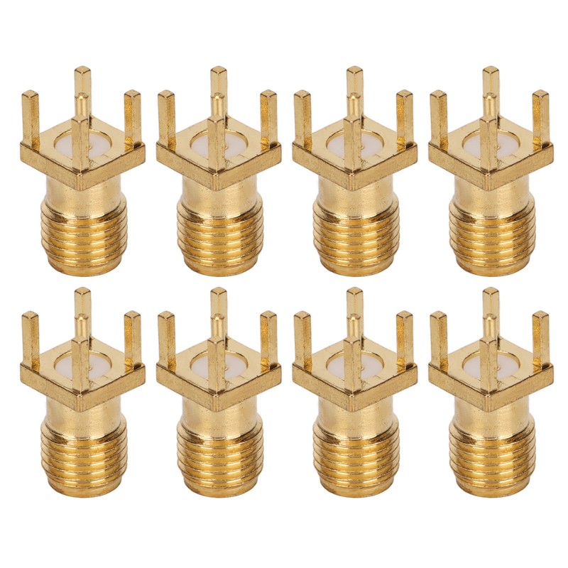 100Pcs RF Coaxial Cable Adapter Female Coax Line Connector Base
