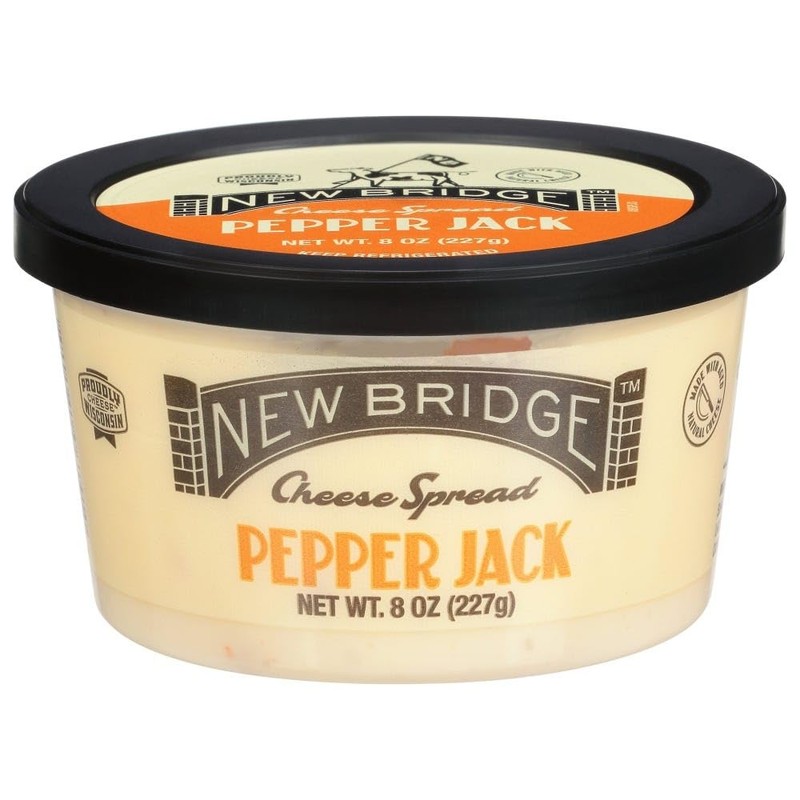 New Bridge Pepper Jack Cheese Spread, 8 oz, 12 Pack
