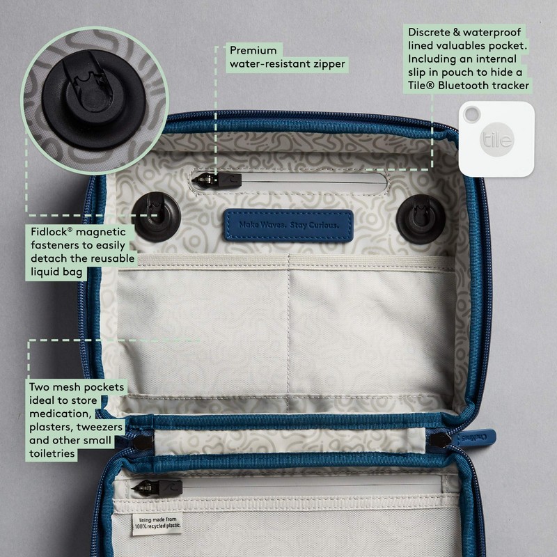 OneNine5 Wash Bag & Toiletry Bag for Women and Men