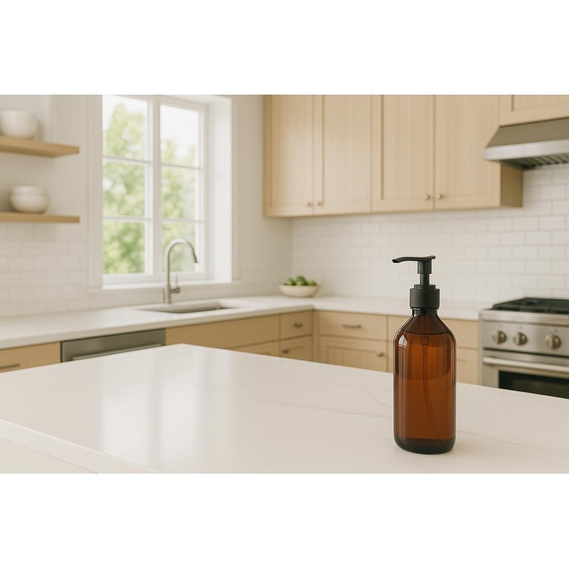 Essenciales Bathroom Gel and Shampoo Dispenser - 2 Refillable and