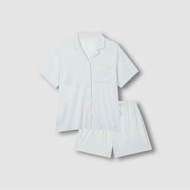 JAJU [JAJU] JAJU AIR Cooling 3/4 Pajama Set_Mint Grey