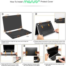 MOSISO Funda Compatible con MacBook Pro 13 Pulgadas 2024 2023 2022-2016 M2 M1 A2338 A2251 A2289 A2159 A1989 A1708 A1706 con/sin Touch Bar,Plástico Carcasa Rígida&Protector de Pantalla, Camello