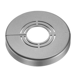 sourcing map Wall Split Flange, 1 Pcs 62x10 mm - Cuttable ABS Round Escutcheon Plate Cover Buckle, Shower Arm Flange for 20/25/33mm(0.8/1.0/1.3 Inch) Water Pipe Faucet Decoration (Gray)