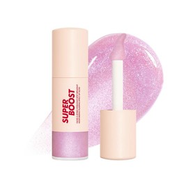 Super Boost Lip Gloss - Moisturizing & Plumping Lip Gloss with Hyaluronic Acid for Comfortable Hydrating Gloss with Unique Lip Grip Applicator:_03 - Festival Lilac - Holographic Violet and Bl..._0.3 fl. oz
