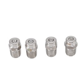 TOPINCN 4pcs High Pressure Washer Stainless Steel Fixed Jetting Nozzles, 22mm, G1/4 External Thread, 0.874mm Hole Diameter