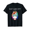Salt Lake City Utah USA Ski and Snowboard Unicorn T-Shirt