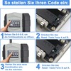 ZHEGE Key Safe, Key Cabinet with Number Code with Key