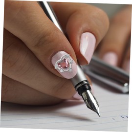 BIUDECO Shiny Nail Art Rhinestones 10pcs Zinc Alloy Nail Drills Acrylic Material Random Color