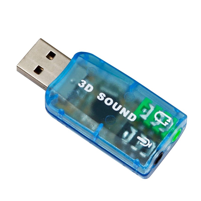 OUOU - Adaptador de sonido USB (3 unidades) de 3,5