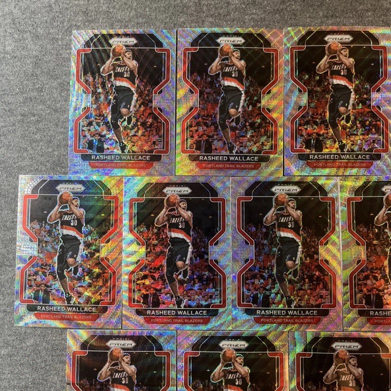 2021-22 Panini Prizm Silver Wave Factory Set - #258 Rasheed
