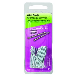Hillman 16 Ga. x 1-1/2 in. L Galvanized Steel Brad Nails 1 pk 1.5 oz.