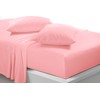 Goldstar Pink Super King Flat Sheet Soft Microfibre Easy Care