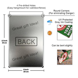 Vintage Metal Tin Signs for Garage & Man Cave - Retro Car, Oil & Gas Posters - Rustic Bar Decor (5pcs, 20x30cm) - Durable & Easy to Hang