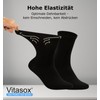 Vitasox Women's Extra Wide Waistband No Rubber, Vein Friendly Socks