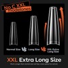 modelones 504PCS XXL Long Coffin French Nail Tips, No C