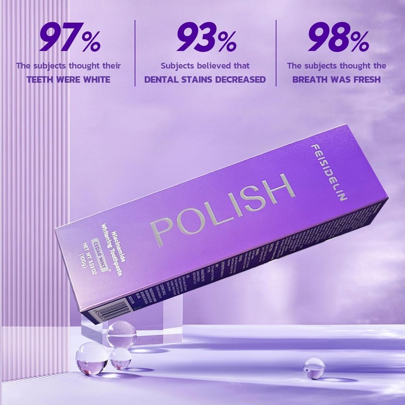 Professional Teeth Whitening Toothpaste, No Sensitivity Formula, Stain Removal (2)