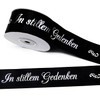 CaPiSo 5 m Mourning Ribbon 40 mm Width Black with