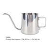 Stainless Steel Gooseneck Kettle, 304 Pour Over Coffee Pot Camping