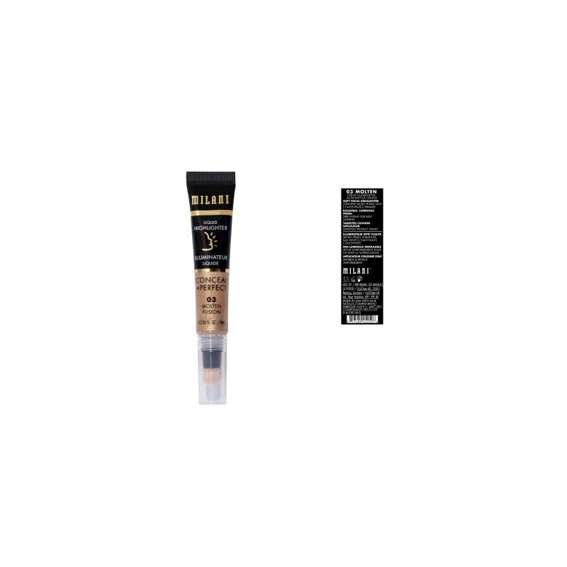 Milani Iluminador Líquido Conceal + Perfect para Brillo Adicional, Face