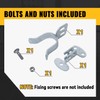 VIVIDA 1-7/8" Wall Mount Gate Latch, Flat Back Gate Fork