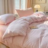 Covebett Pink Gingham Duvet Cover Single Pink White Gingham Plaid