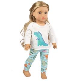 Ecore Fun 18 Inch Boy Girl Doll Clothes Pajamas Tracksuit for 18 Inch Boy Doll or Girl Doll - Birthday Reward Gift