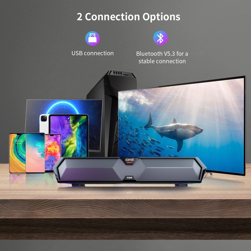 Edifier MG300 Computer Sound Bar: Loud Speakers with Deep Bass
