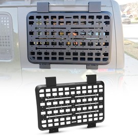 WOLFSTORM Window Molle Storage Panel, Compatible with Jeep 2018-2025 Wrangler JL 4 Doors, JL Rear Window Cargo Organizer Kit, Double-Sided Rear Window Available, Protective Decoration, 1PC