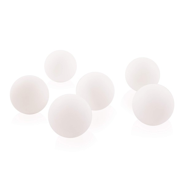 True Shoot Beer Pong Balls - 6pcs White Ping Pong Balls, 40mm Table Tennis Balls For Indoor And Outdoor Games, Entertainment, Decorations, Or Arts And Crafts Activities