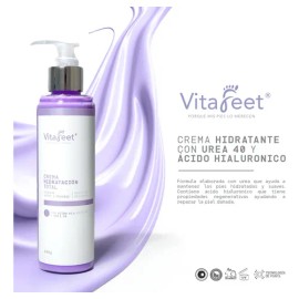 Crema Para Pies Resecos Urea 40 Ácido Hialurónico Vitafeet Menta