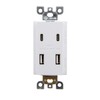 Maxxima USB Receptacle Outlet - 4.8A USB C/A High Speed