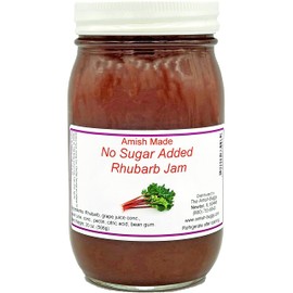 Amish Jam - No Sugar Added - 16 Oz Jar (Rhubarb)