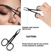 Scissors-Shaped Eyebrow Tweezers J2 Stainless Steel Oblique Flat Tip Tweezers