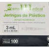Sensi Medical Jeringas De Plástico 3ml C/ 100 Pzs Sensimedical
