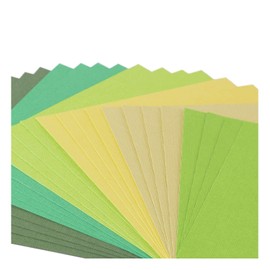 Florence Cardstock Textured Multicoloured - Coloured Card Making Supplies 6 x 6 inch - Green - 24 Sheets - Coloured Paper for Scrapbooking, Card Making and Other Paper Crafts - 216 gsm