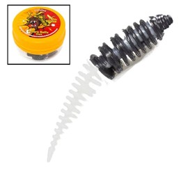 FTM Omura Baits Hero Banana Rubber Bait, Length / Package Contents: 5 cm / 6 Pieces, Colour: Black/White