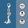 Quiges 925 Silver Seahorse Charm Pendant with Lobster Clasp for