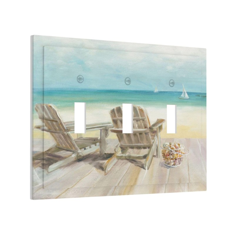 Spshian Light Switch Cove Beach Chair Seascape Blue Ocean 3