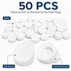 MVRPOWER 50 Pcs Door Screw Hole Plugs Screw Hole Covers