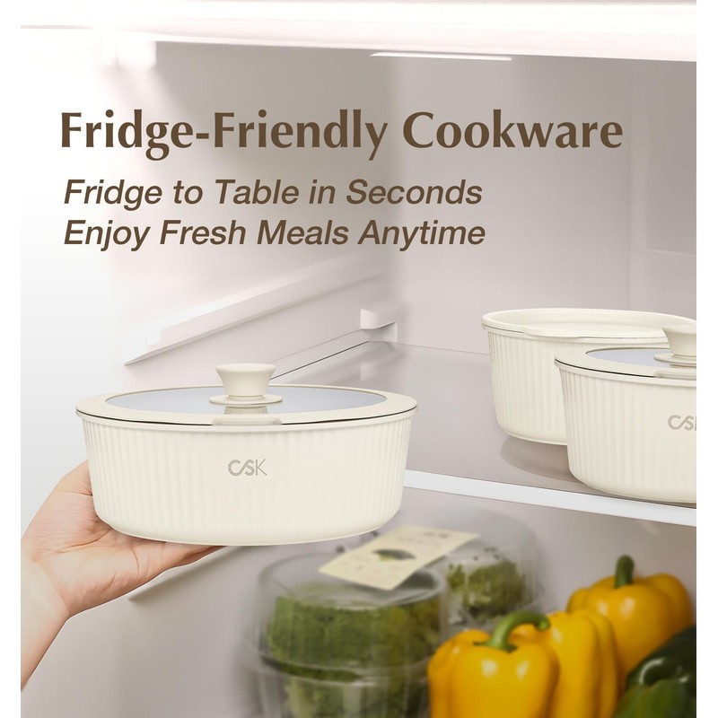 KOCH SYSTEME CS 17pcs Pots and Pans Set Non Stick,