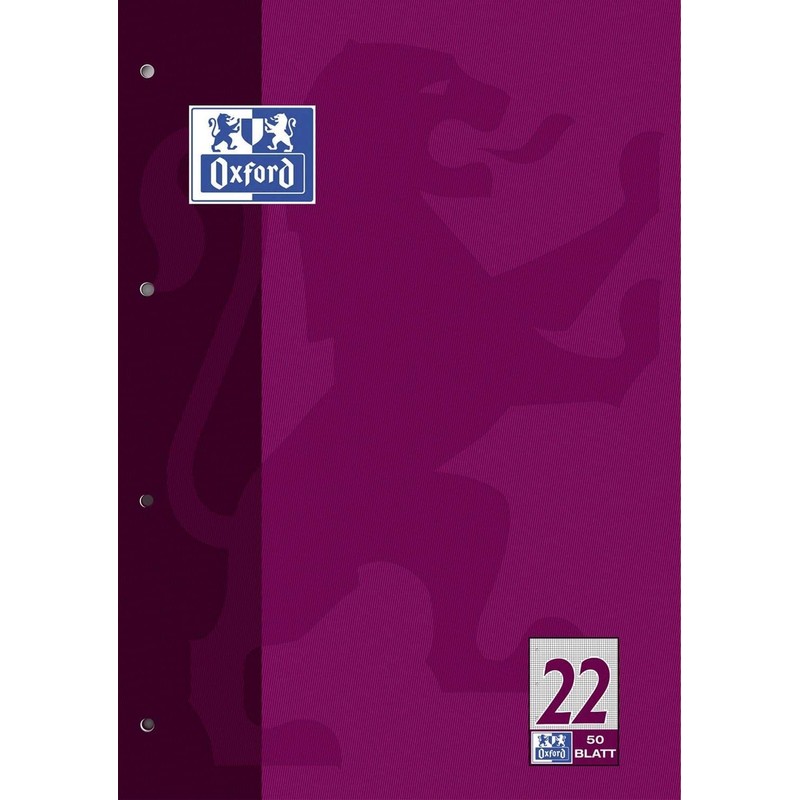 100050348 School Notepad/Lines 22 – A4, 50 Sheets/90 g/m², 4