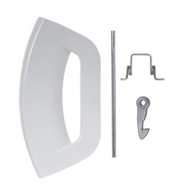 Masterpart Washing Machine White Door Handle Complete Kit To Fit Hotpoint WMBF742, WMBF944 Washing Machines