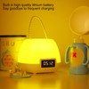 Remote Control Night Light Adjustable LED Portable Bedside Clock Lamp
