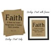 Darling Souvenir Faith Religious Quotes Burlap Print Wall Decor Luke