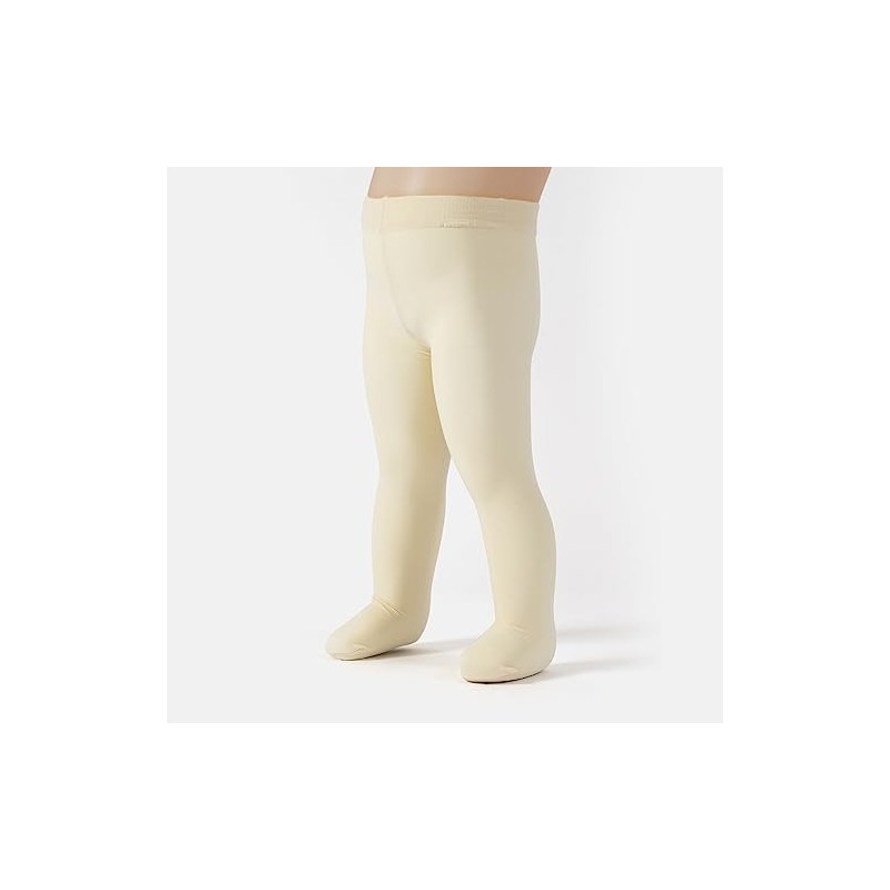 CALZITALY 2 Pairs of Baby Microfibre Tights, White, Pink, 3-24