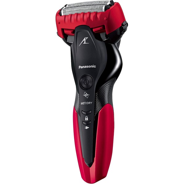 Panasonic Lamb Dash ES-CST2R-R Men's Shaver, 3 Blades, Can Be Shaved in the Bath, Red